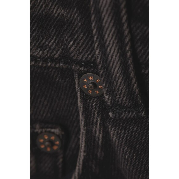 EUC Weekday Rowe Extra High Rise Straight Jeans Echo Black 28/30 Grunge ASOS - Picture 13 of 13